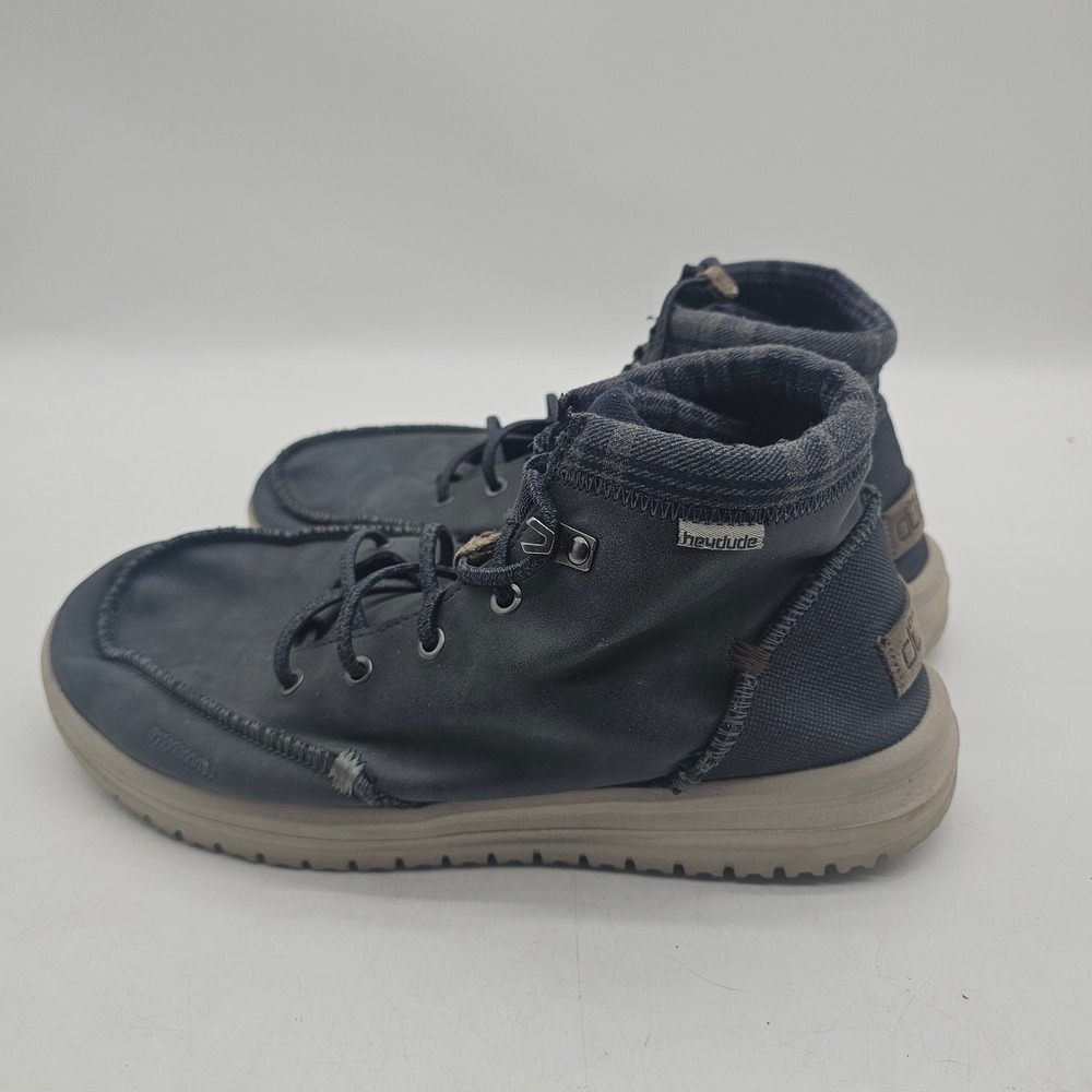 Hey Dude Bradley Boot Blue Ankle High Shoe Men Size 10 - Picture 2 of 6